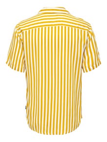 ONLY & SONS Short sleeved striped shirt -Mango Mojito - 22013267