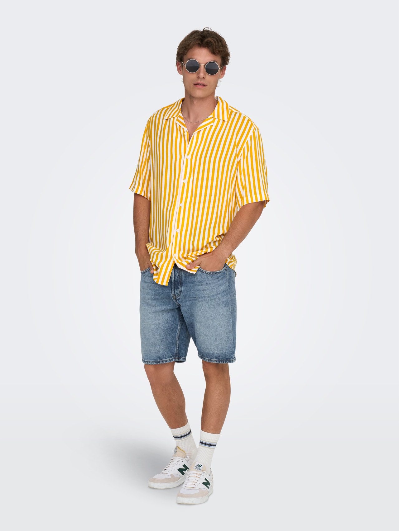 ONLY & SONS Chemises Regular Fit Col resort -Mango Mojito - 22013267