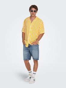 ONLY & SONS Normal passform Resortkrage Skjorta -Mango Mojito - 22013267