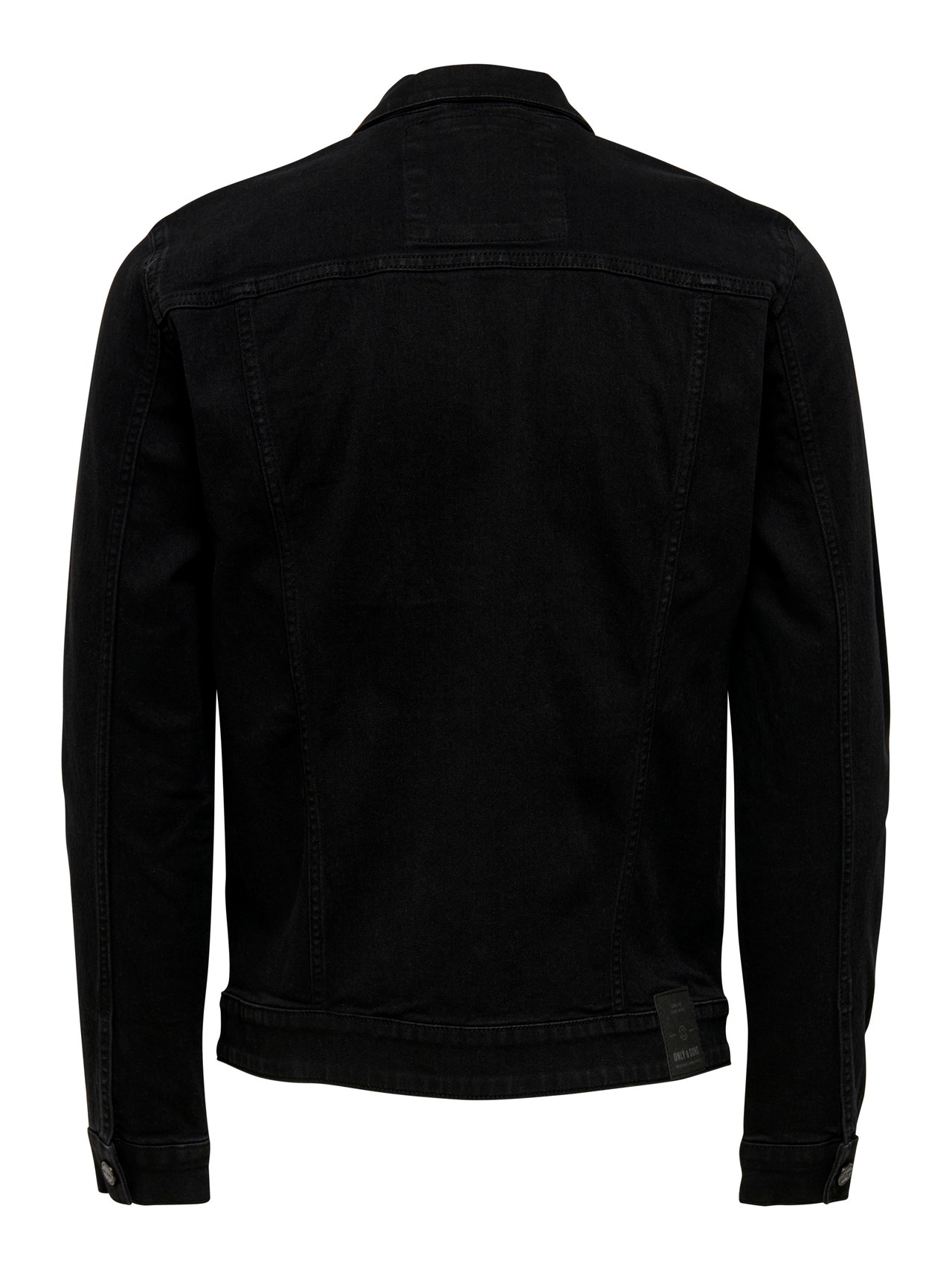 ONLY & SONS Chaquetas Cuello redondo Puños abotonados -Black Denim - 22013464