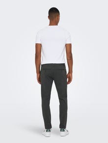 ONLY & SONS Classic striped trousers -Dark Grey Melange - 22013727