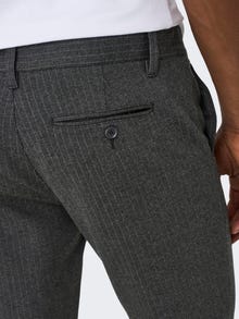 ONLY & SONS Verjüngt Hose -Dark Grey Melange - 22013727