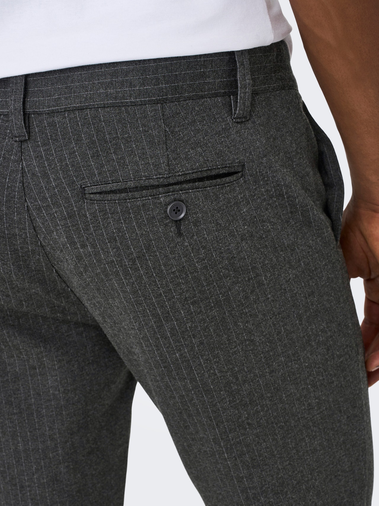 ONLY & SONS Verjüngt Hose -Dark Grey Melange - 22013727