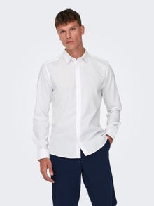 ONLY & SONS Camisas Corte slim Cuello de camisa -White - 22015472