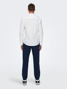 ONLY & SONS Slim Fit Hemdkragen Hemd -White - 22015472