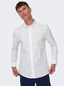 ONLY & SONS Chemises Slim Fit Col chemise -White - 22015472