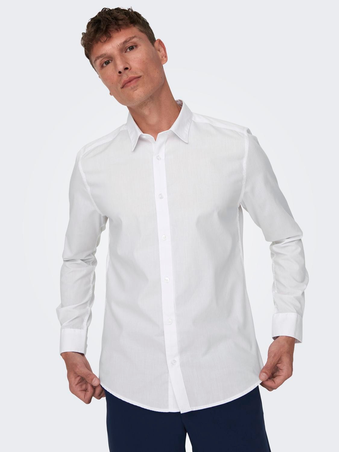 ONLY & SONS Klassisk skjorte -White - 22015472