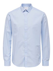 ONLY & SONS Chemises Slim Fit Col chemise -Cashmere Blue - 22015472