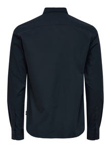 ONLY & SONS Chemises Slim Fit Col chemise -Dark Navy - 22015472