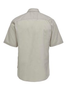 ONLY & SONS Slim Fit Skjortekrage Skjorte -Silver Lining - 22015475