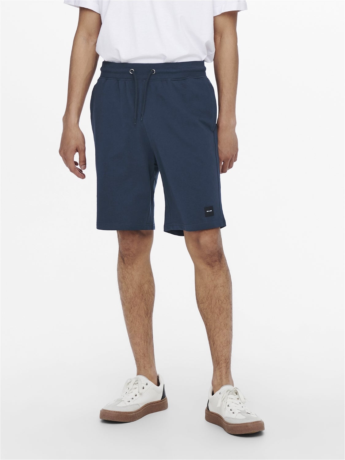 Fitted sweat hot sale shorts