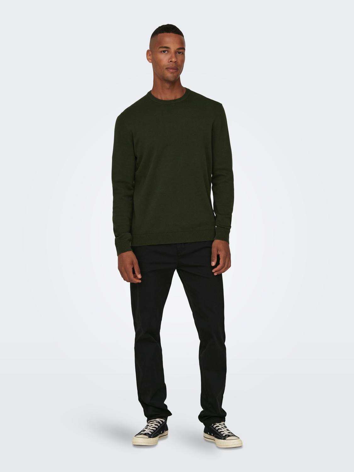ONLY & SONS Crew neck knitted pullover -Rosin - 22015975