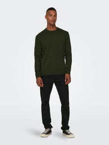 ONLY & SONS Crew neck knitted pullover -Rosin - 22015975