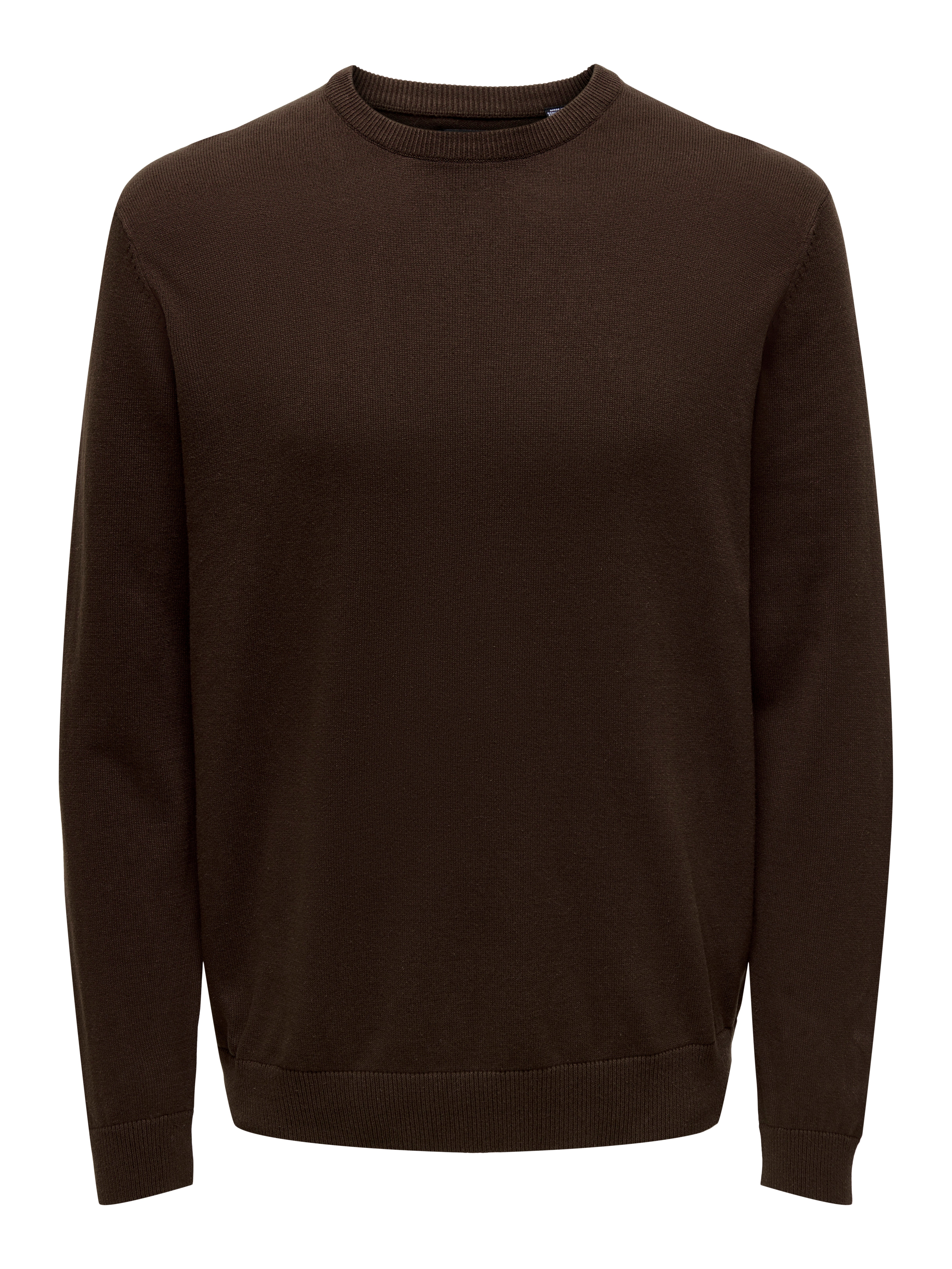 Crew neck Pullover | Dark Brown | ONLY u0026 SONS®
