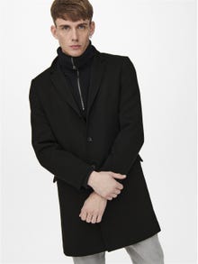 ONLY & SONS Classic coat -Black - 22016665