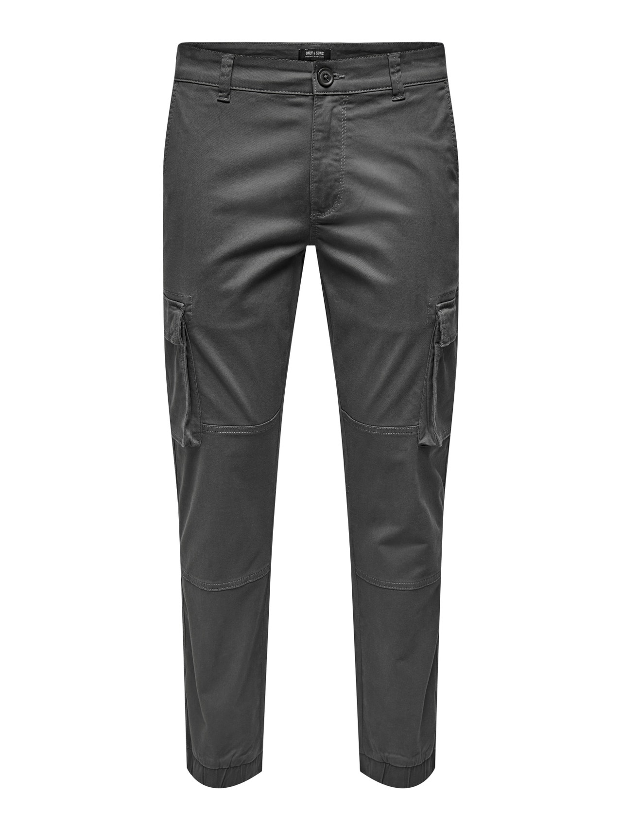 ONLY & SONS Pantalons Tapered Fit Élastique -Grey Pinstripe - 22016687