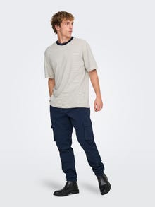 ONLY & SONS Alt kitsenev lõige Venivad äärised Püksid -Dress Blues - 22016687