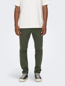ONLY & SONS Tapered fit Chino's -Peat - 22016775