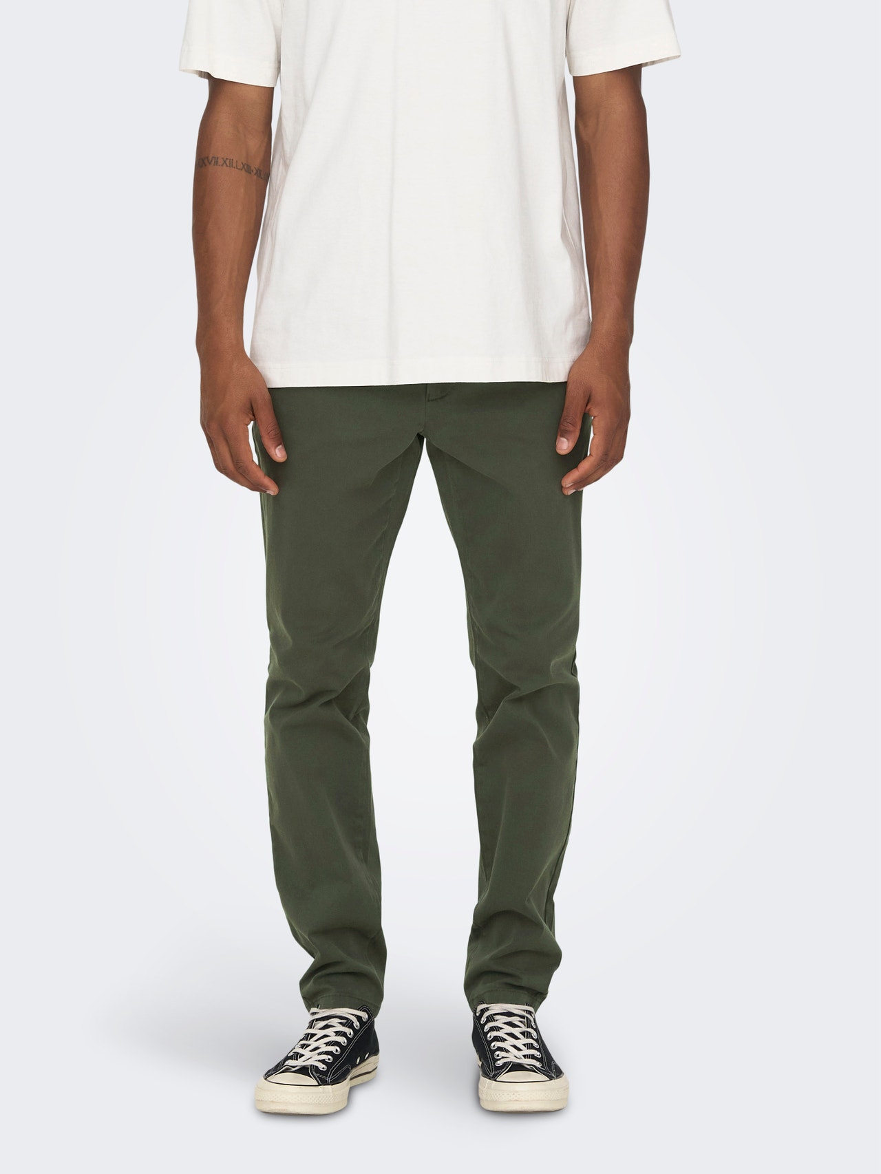 ONLY & SONS Tapered fit Chino's -Peat - 22016775