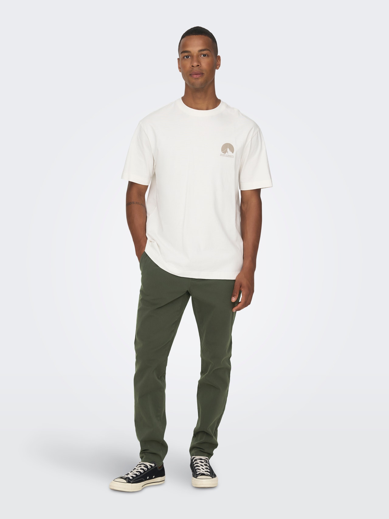 ONLY & SONS Tapered fit Chino's -Peat - 22016775