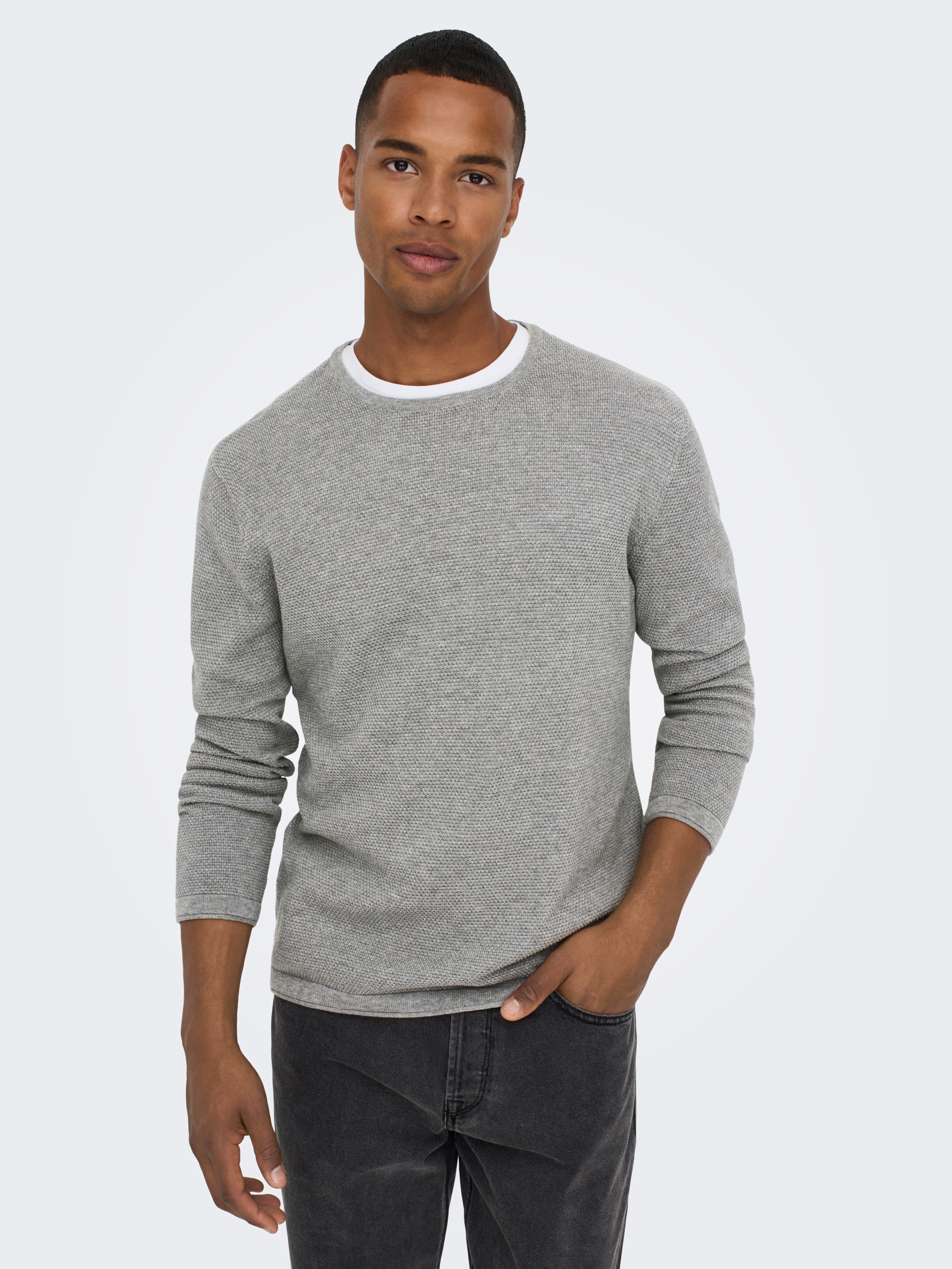 Mens knitted polo outlet jumpers