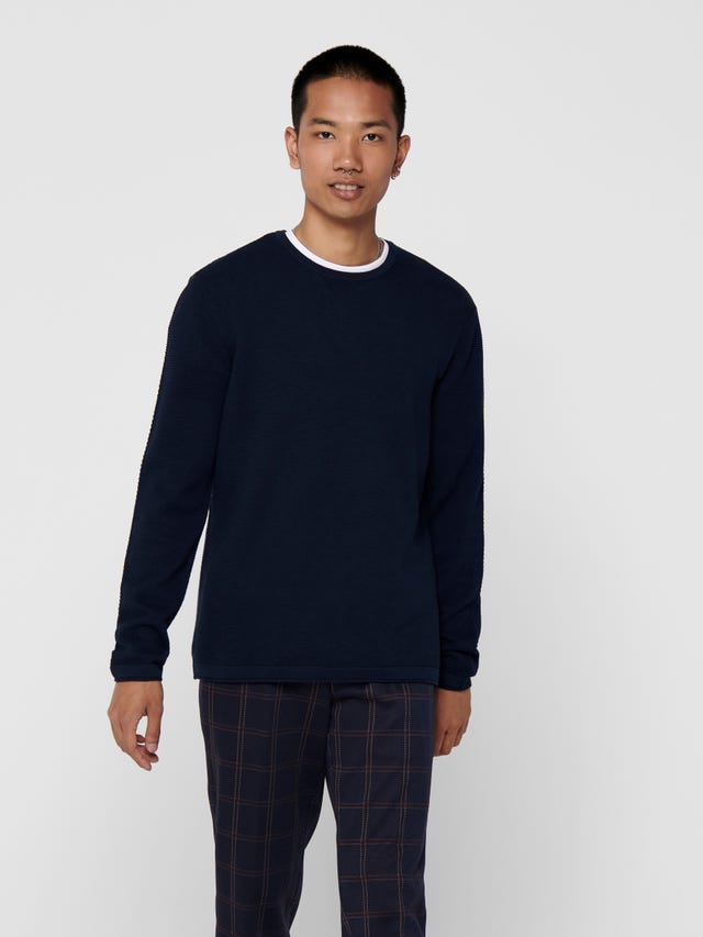 ONLY & SONS O-neck knit sweat - 22016980