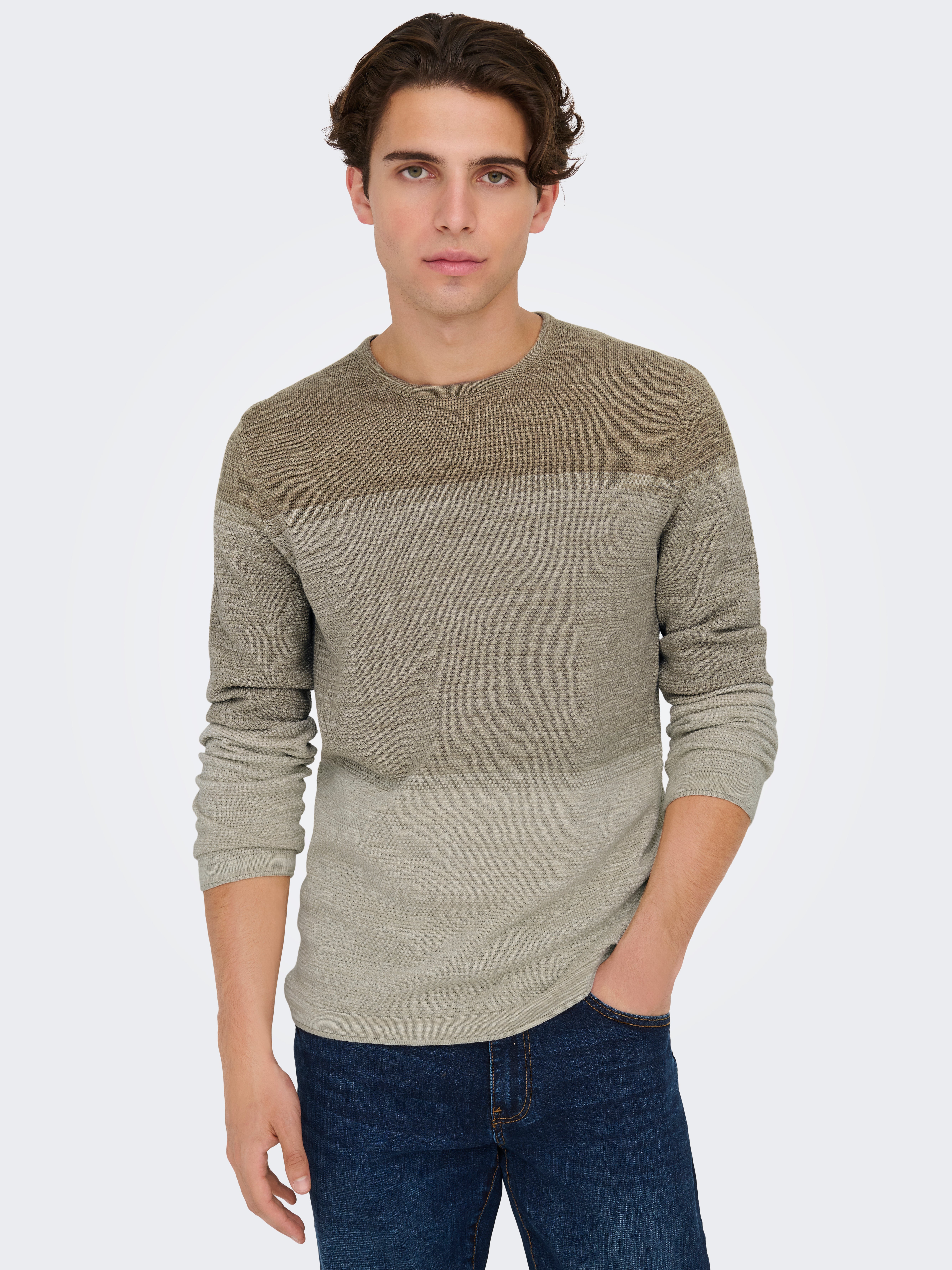 Maglione Only & Sons Uomo 100% Cotone - Girocollo Regular Fit - Foto 7