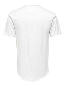 ONLY & SONS Basic o-hals t-shirt -Bright White - 22017822
