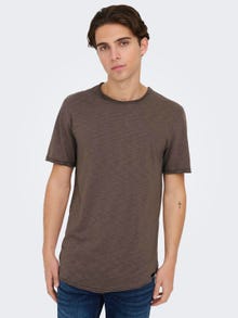 ONLY & SONS Basic o-hals t-shirt -Peppercorn - 22017822