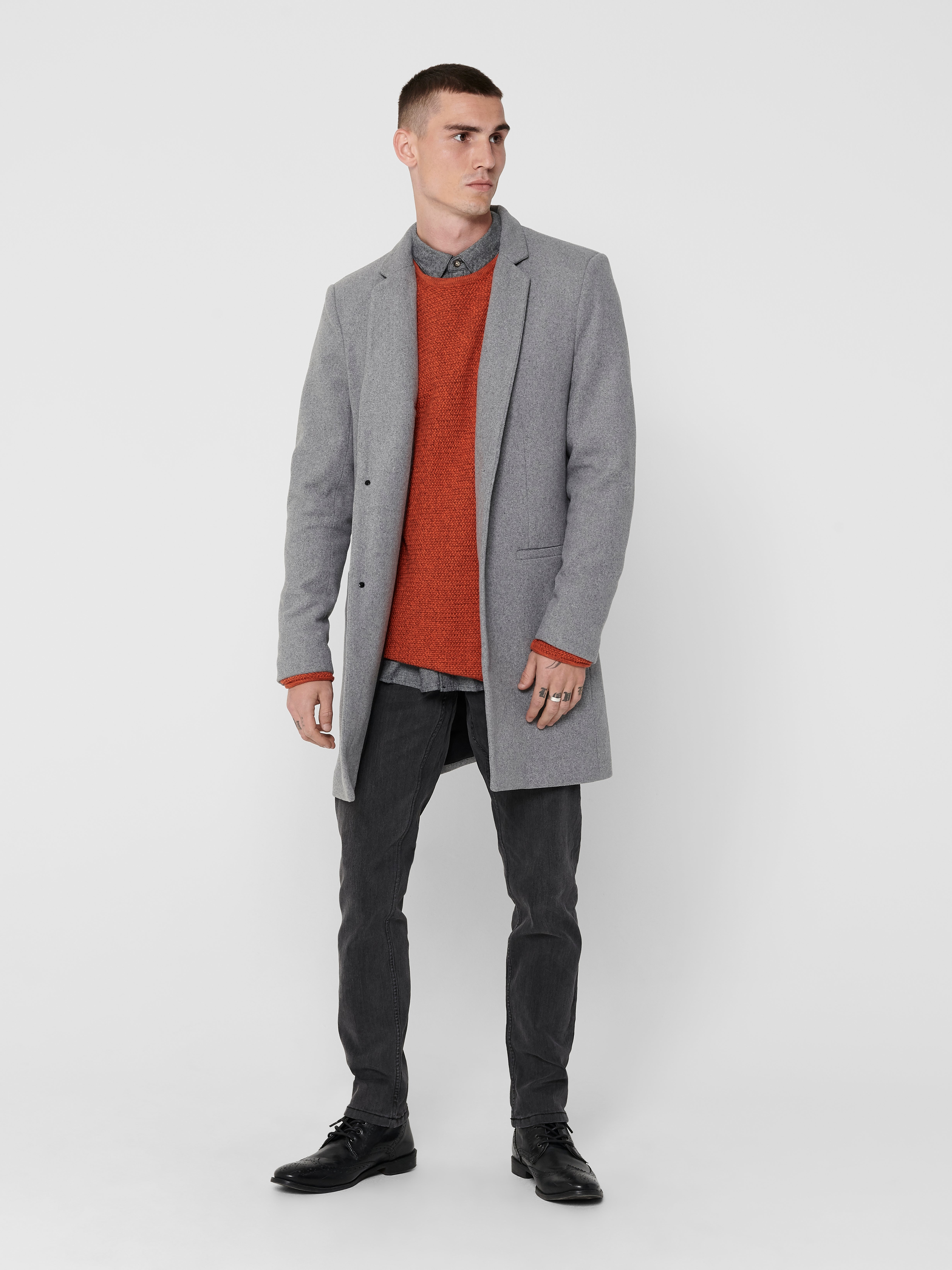 Coat Grey neck SONS® & Light | High ONLY |