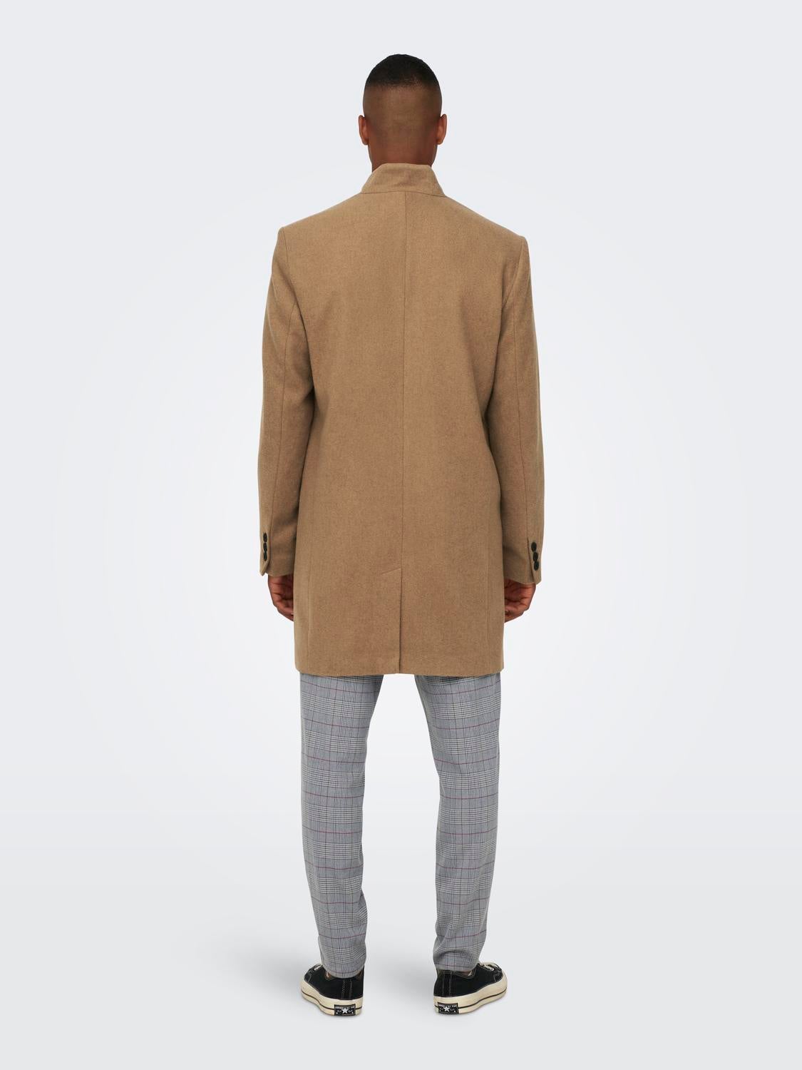 Only and clearance sons wool coat