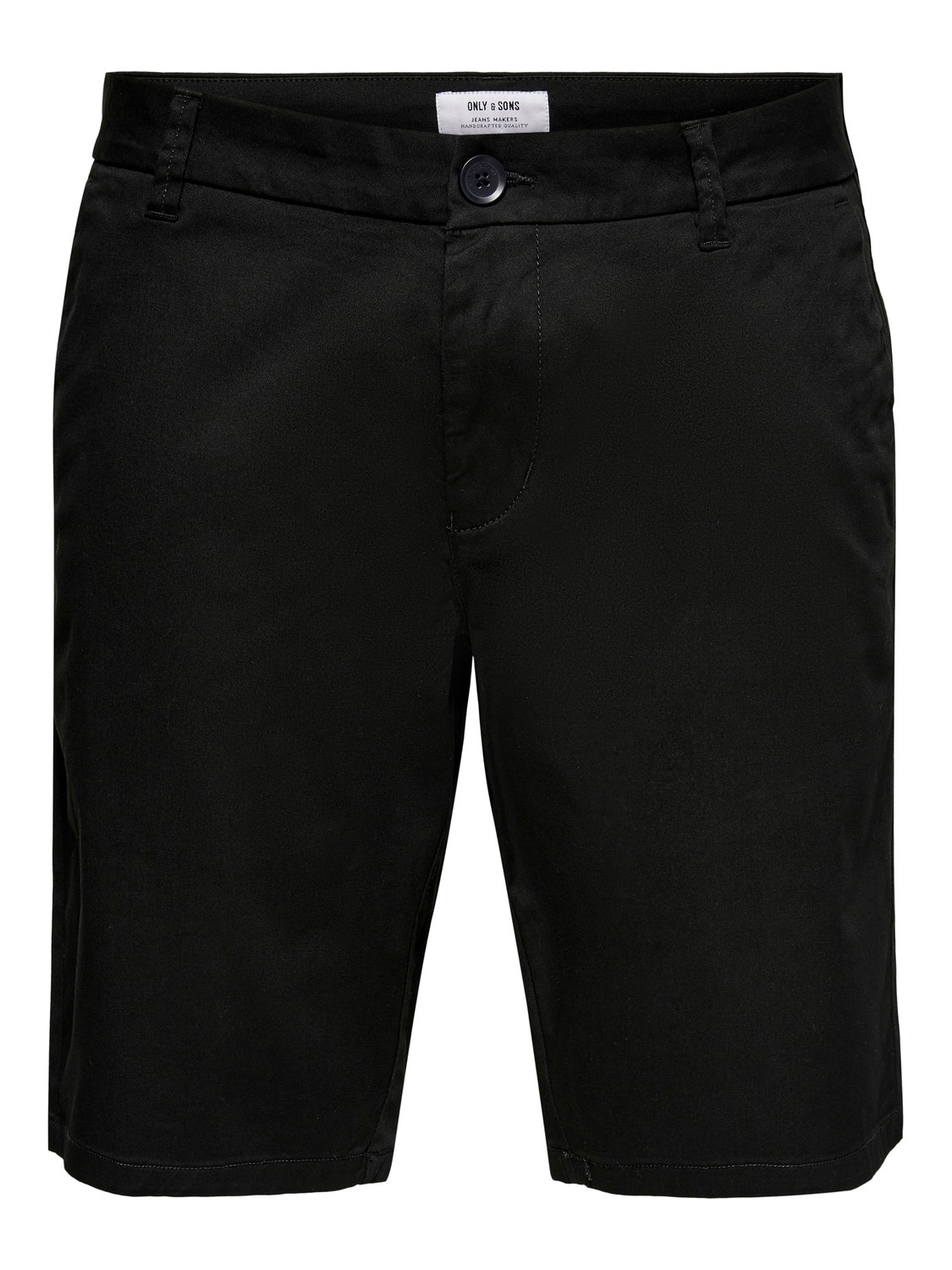 ONLY & SONS Regular fit chino shorts -Black - 22018237