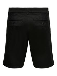 ONLY & SONS Chino shorts med normal pasform -Black - 22018237