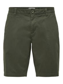 ONLY & SONS Normal geschnitten Shorts -Olive Night - 22018237