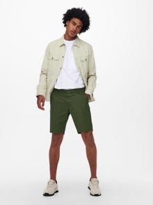 ONLY & SONS Chino shorts med normal pasform -Olive Night - 22018237
