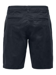 ONLY & SONS Chino shorts med normal pasform -Dark Navy - 22018237