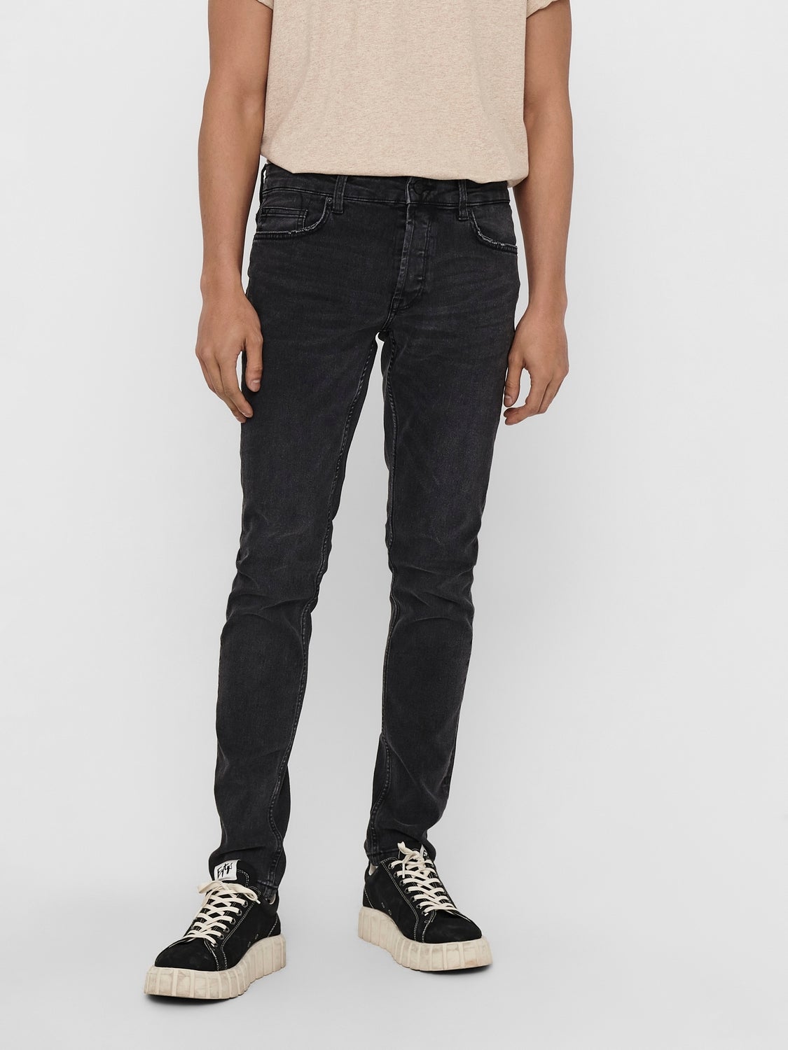 Onsloom Mittlere Taille Slim Fit Jeans