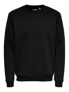 ONLY & SONS Sweat-shirt Regular Fit Col rond -Black - 22018683