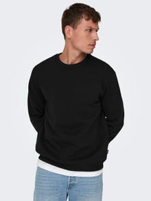 ONLY & SONS Sweat-shirt Regular Fit Col rond -Black - 22018683