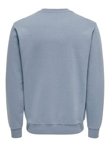 ONLY & SONS Sweat-shirt Regular Fit Col rond -Flint Stone - 22018683