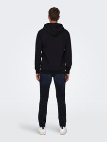 ONLY & SONS Sweat-shirt Regular Fit Sweat à capuche -Black - 22018685