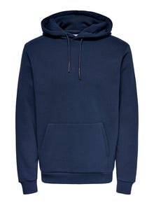 ONLY & SONS Sweat-shirt Regular Fit Sweat à capuche -Dress Blues - 22018685