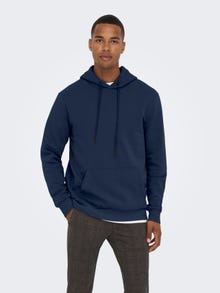 ONLY & SONS Sweat-shirt Regular Fit Sweat à capuche -Dress Blues - 22018685