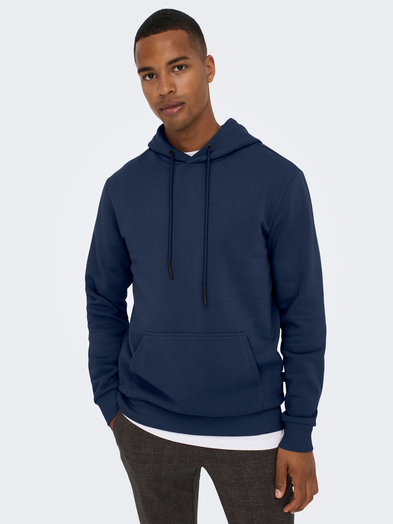 ONLY & SONS Sweat-shirt Regular Fit Sweat à capuche -Dress Blues - 22018685