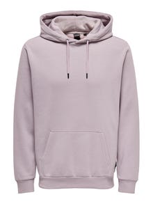 ONLY & SONS Regular fit Hoodie Sweatshirt -Nirvana - 22018685