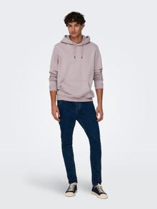 ONLY & SONS Regular Fit Hettegenser Sweatshirt -Nirvana - 22018685