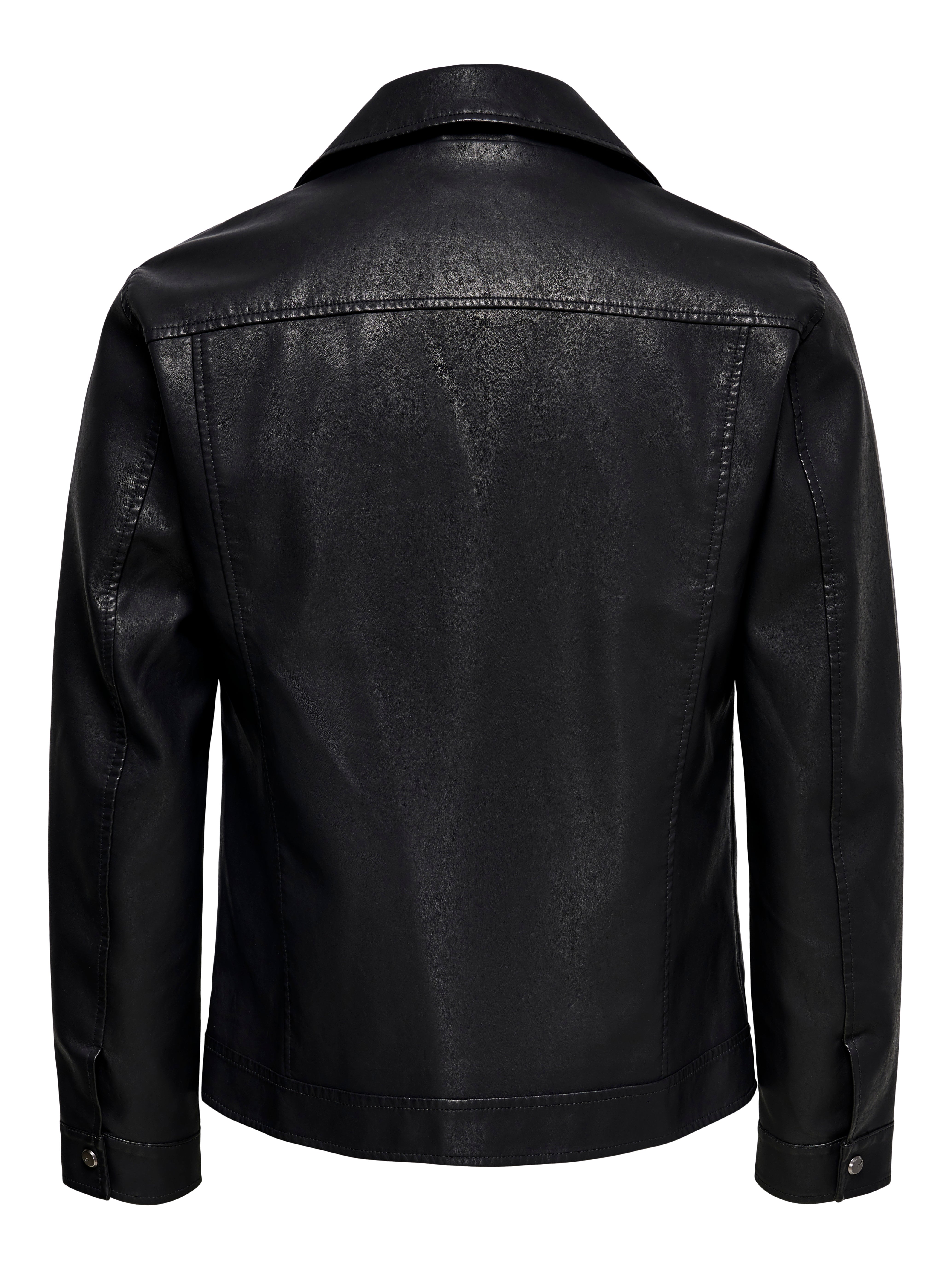 Only & hotsell sons leather jacket