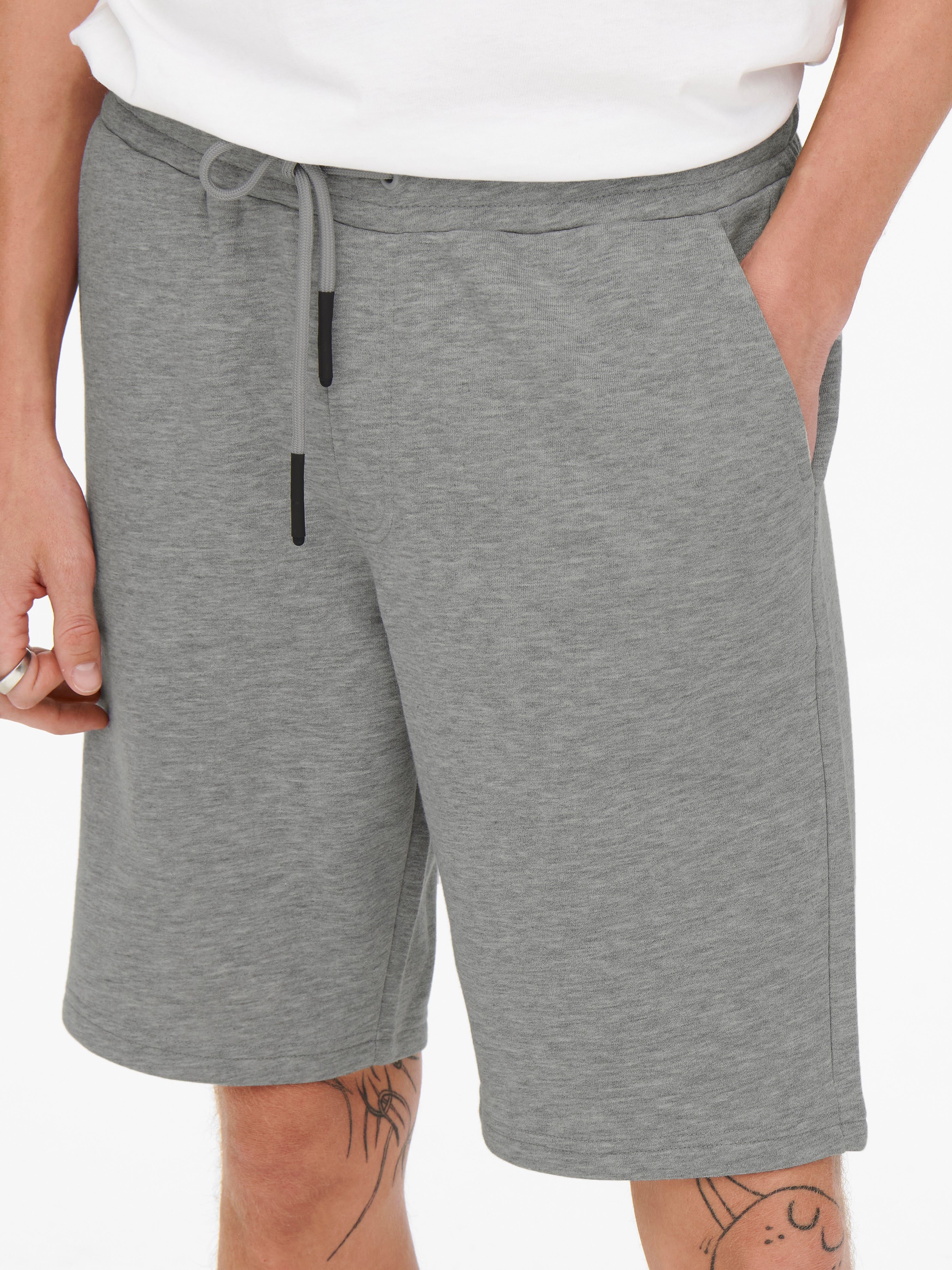 Light grey sweat on sale shorts