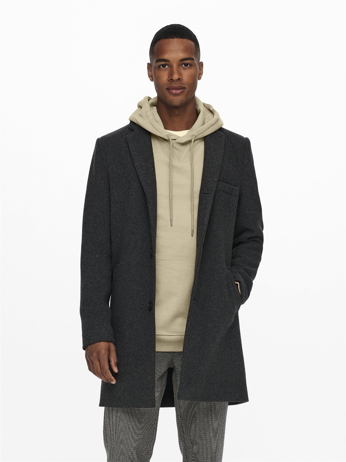 Dark gray store wool coat