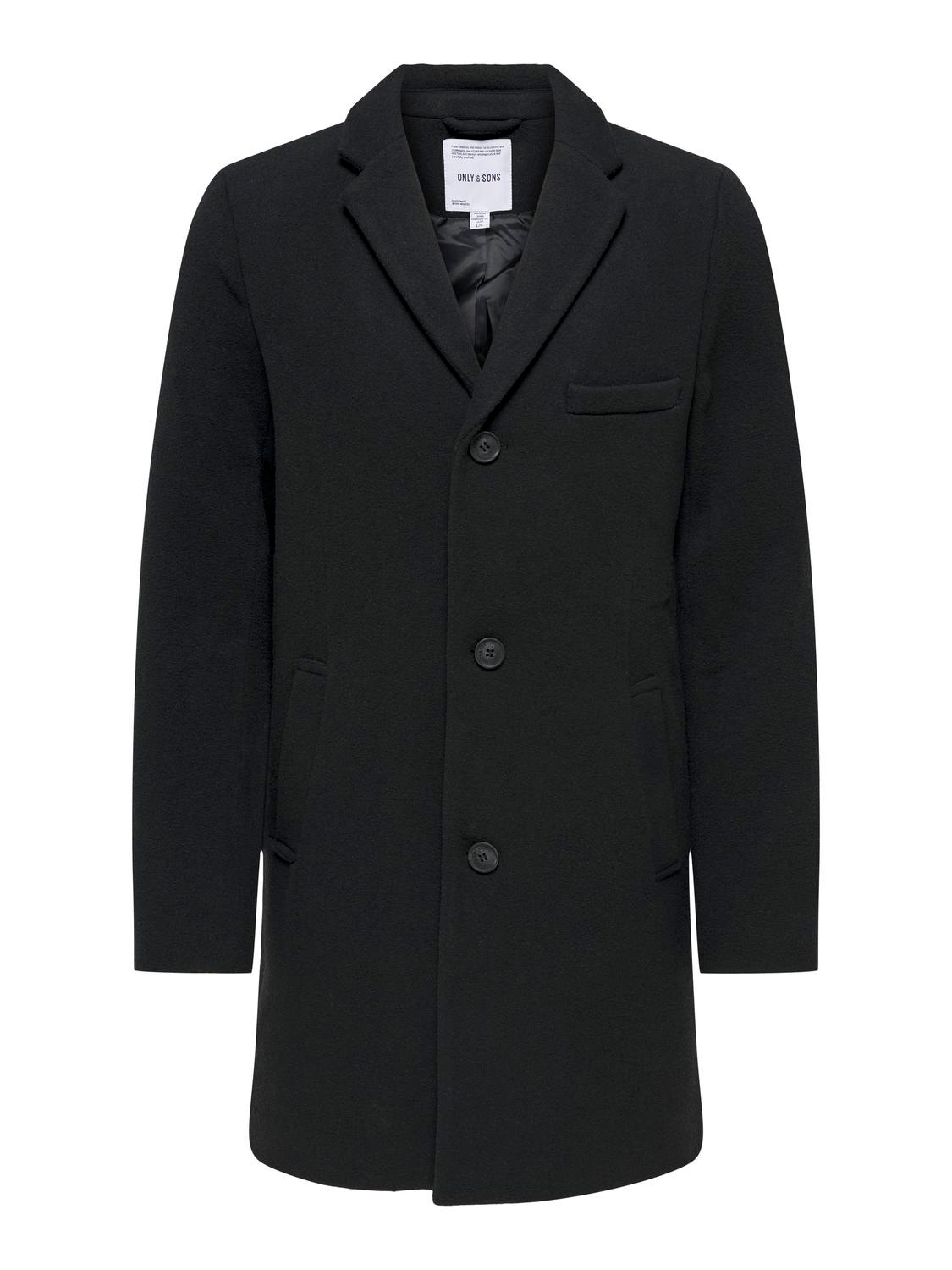 ONLY & SONS Reverse Coat -Black - 22019594